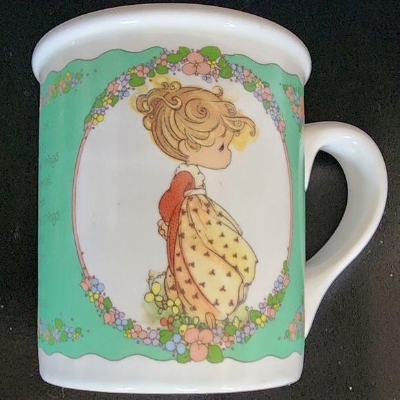 Vintage 1993 "Autumn's Praise" Precious Moments Mug with Serenity Prayer - Picture 1 of 5